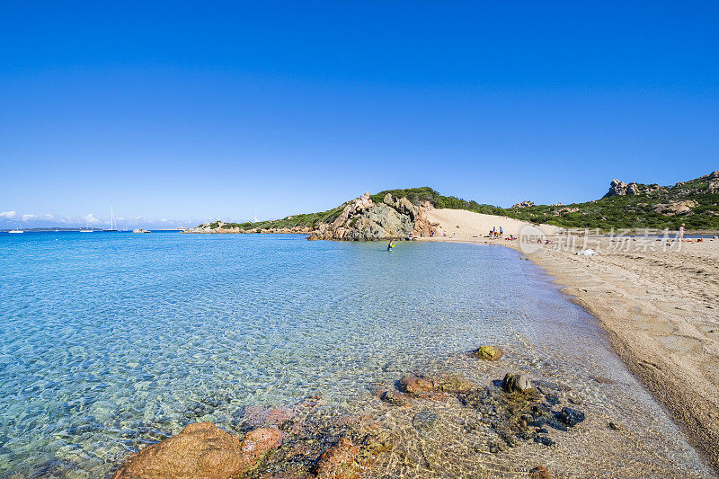 Monti d'à Rena Beach, one of the naturalistic treasures of La Maddalena Island - Sardinia